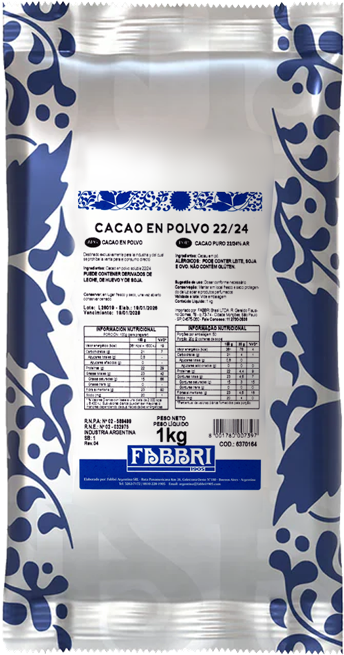 Cacao en polvo 22/24