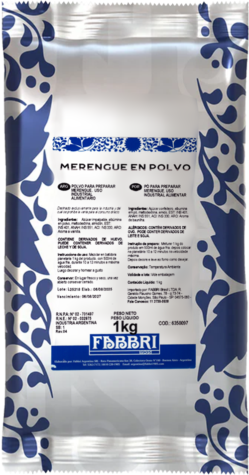Merengue en polvo